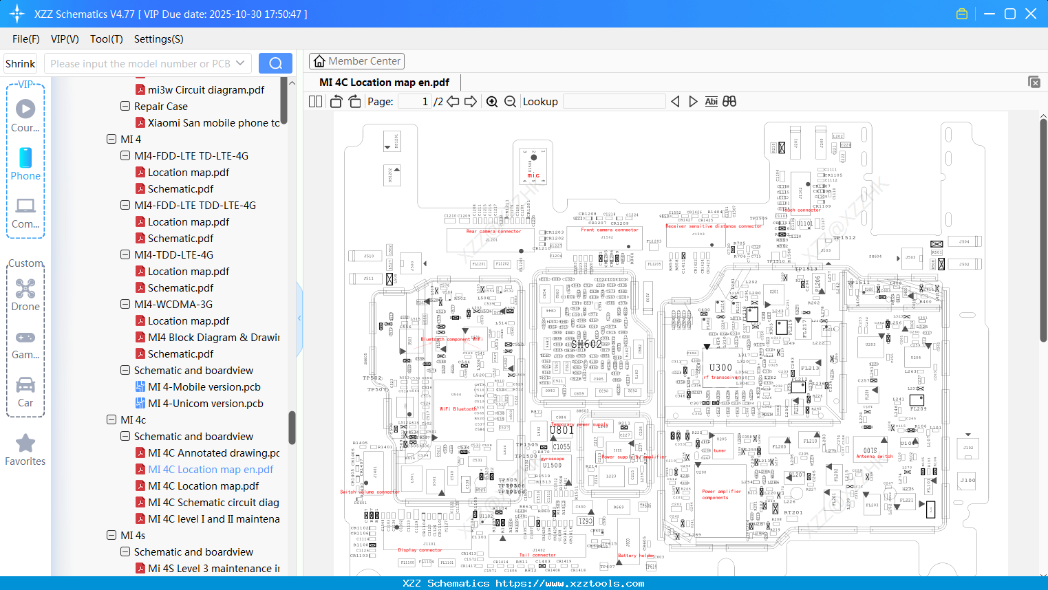 Xiaomi MI 4C Location Map En